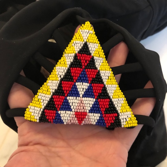 Mara Hoffman Beaded Lattice One Piece Swimsuit - Picture 6 of 8